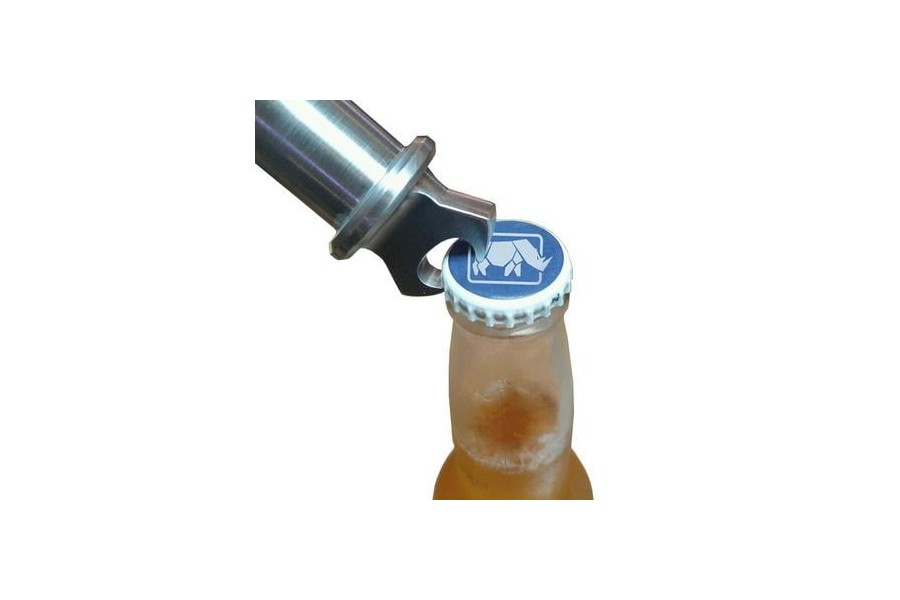 American Trail Products Billet D-Ring Shackles w/ Bottle Opener, Silver - Pair