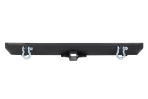 Fishbone Offroad Rear Bumper w/ Receiver Hitch and D-Rings - TJ/YJ 