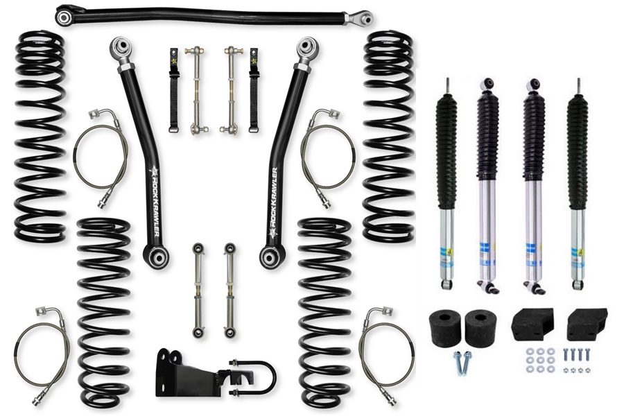 Rock Krawler 3.5in Flex System Lift Kit w/Shock Options  - JK 2DR