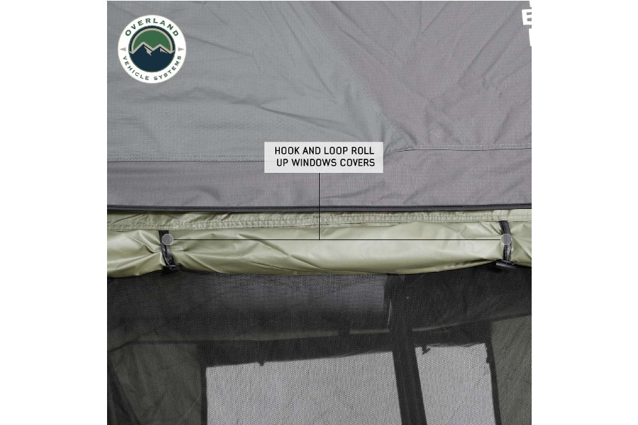 Overland Vehicle Systems Nomadic 3 Roof Top Tent Annex, Green Base With Black Floor & Travel Cover