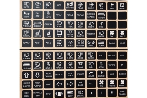 Switch-Pros Horizontal Switch Panel Sticker Labels