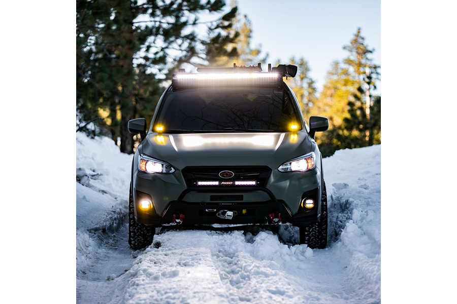 Rigid Industries 360-Series SAE Fog Lights, Amber/White - Pair