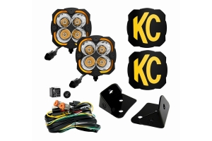 KC HiLites Flex Era 4 2-Light System Kit - Spot - JK