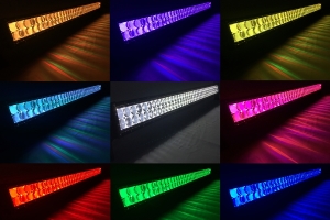 Quake LED 23 Inch Ultra Accent Series LED RGB Combo Light Bar - Dual Row Lock/Interlock