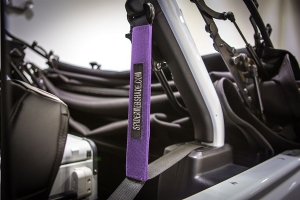 Spiderwebshade SeatBelt Silencers Purple - JL 4Dr