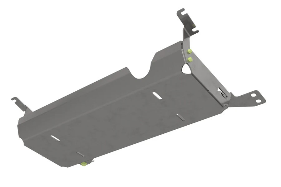 Motobilt Muffler Skid Plate - Bare Steel - JL 4Dr