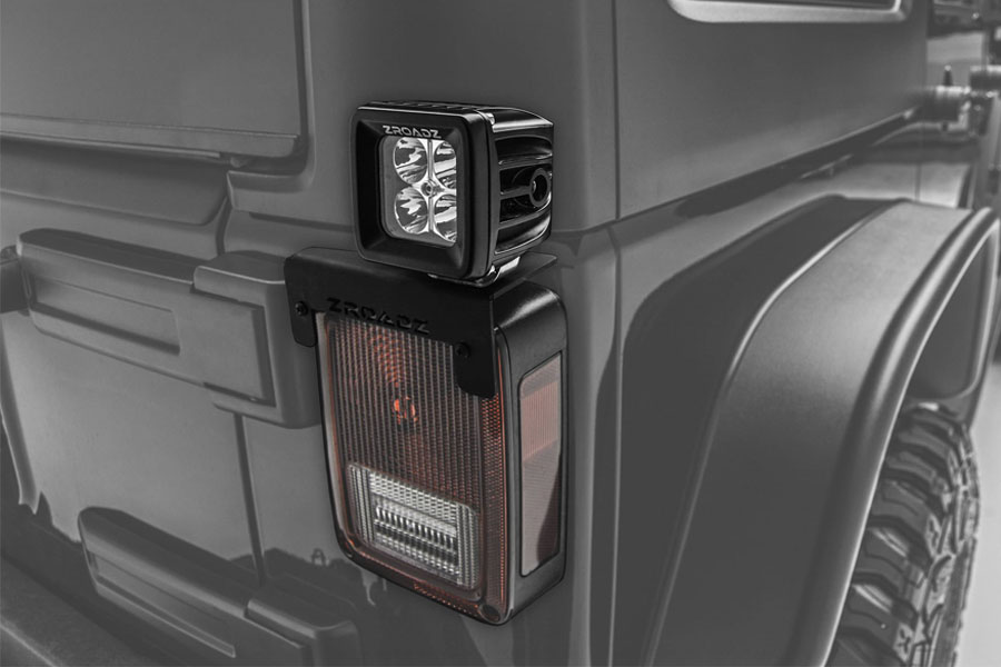 ZROADZ Tail Light Top LED Pod Mount Brackets - JK