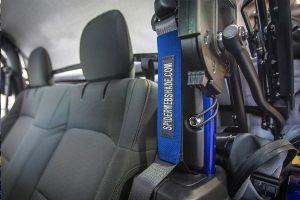 Spiderwebshade SeatBelt Silencers Blue - JL 2dr