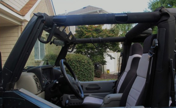 WD Automotive Grab Bars Front Black - LJ/TJ