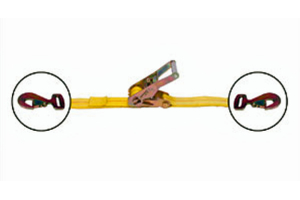 Mac's Ratchet Strap w/ Flat Snap Hooks 2in x 10ft