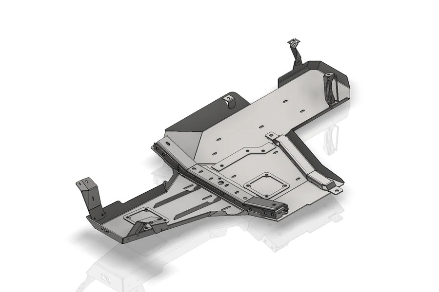 Motobilt Skid Plate System - Bare Steel - 2012+ JK 4DR