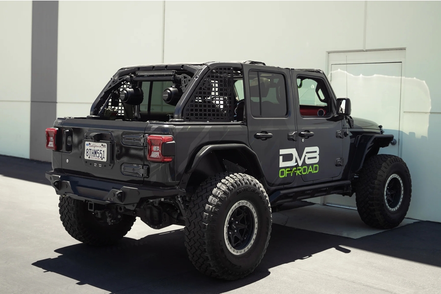 DV8 Offroad Rear Speaker and Light Bar Mount - JL 4Dr