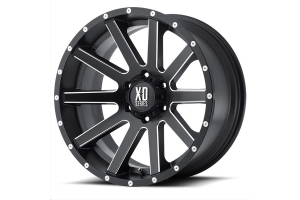 XD Series XD818 Heist Series Wheel 20x10 5x5 24mm Offset Satin Black - JT/JL/JK