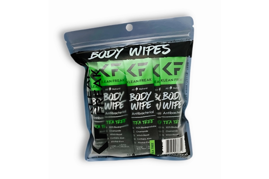 Klean Freak Tea Tree Scented Body Wipe - 12pk