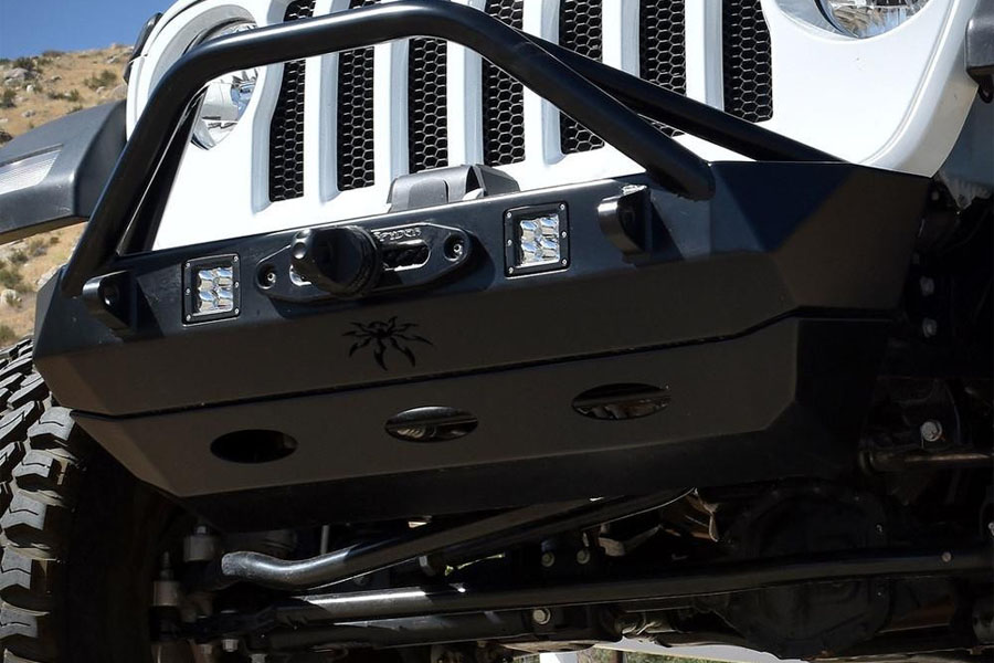 Poison Spyder Bruiser Front Skid - Black - JL/JT