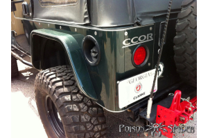 Poison Spyder DeFender 3in Weld-On Rear Fender Flares Steel Bare - CJ