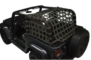 Dirty Dog 4x4 Rear Netting Olive - JK 2dr