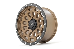 Rough Country 87 Series Wheel, 17x8.5 6x5.3 - Bronze/Black    - Bronco 2021+