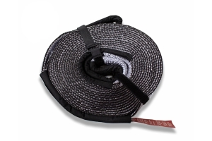 Overland Vehicle Systems Tow Strap 30000 lb. 3in x 30ft Gray With Black Ends AND Storage Bag