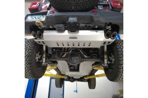 Artec Industries Muffler and Tip Skid Plate - Bare - JL 392