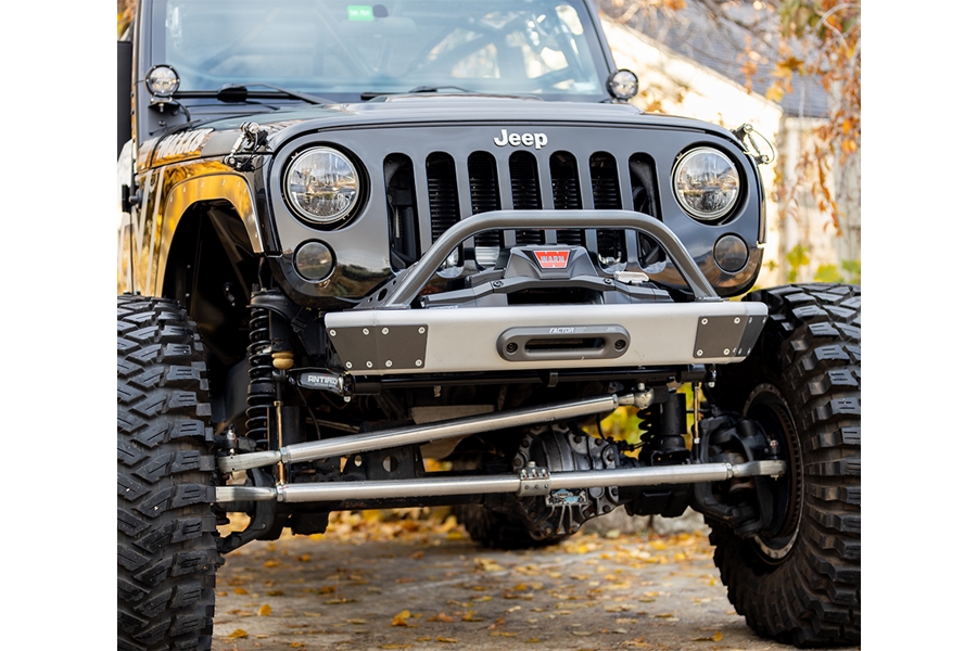 Savvy Offroad Legacy Aluminum Front Bumper w/ Hoop - Bare - JK