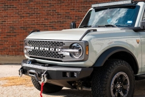 Road Armor Stealth Mid Width Winch, Texture Black - Bronco 2021+