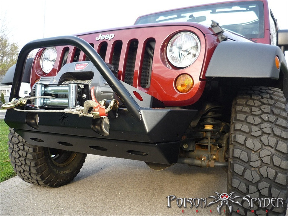 Poison Spyder Brawler Lite Front Skid Bare Steel - JK