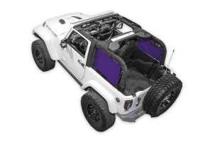 SpiderWebShade Rear 2-pc SpiderSides - Purple - JK 2Dr