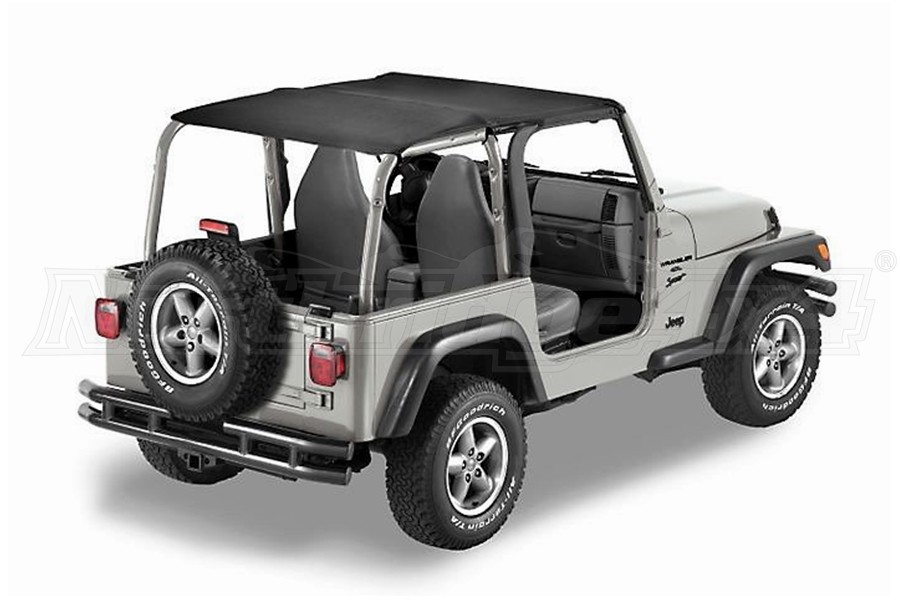 Jeep TJ 2003-06 Bestop SafariStyle Bikini Soft Top Black Diamond - Jeep  Rubicon 2003-2006 | 52532-35|Northridge4x4