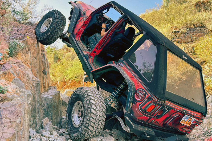 Baja Built Lite Brite OUTLAW Cast Beadlock Wheel, 17x9 8x6.5 -38mm - Satin Graphite - JT/JL/JK