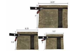 Overland Vehicle Systems Small Bags - Set of 3, Waxed Canvas