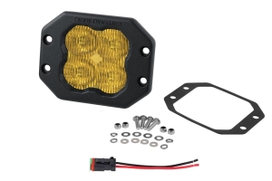 Diode Dynamics SS3 Pro Flush Mount LED Pod, ABL Yellow - SAE Fog