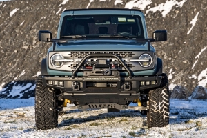 Rough Country Triple 2in Cube Fog Light Mount Kit, Amber DRL - Bronco 2021+