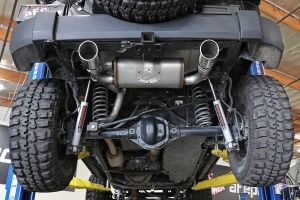 AFE Power Rebel Series Axle-Back Exhaust System - Polished - JK