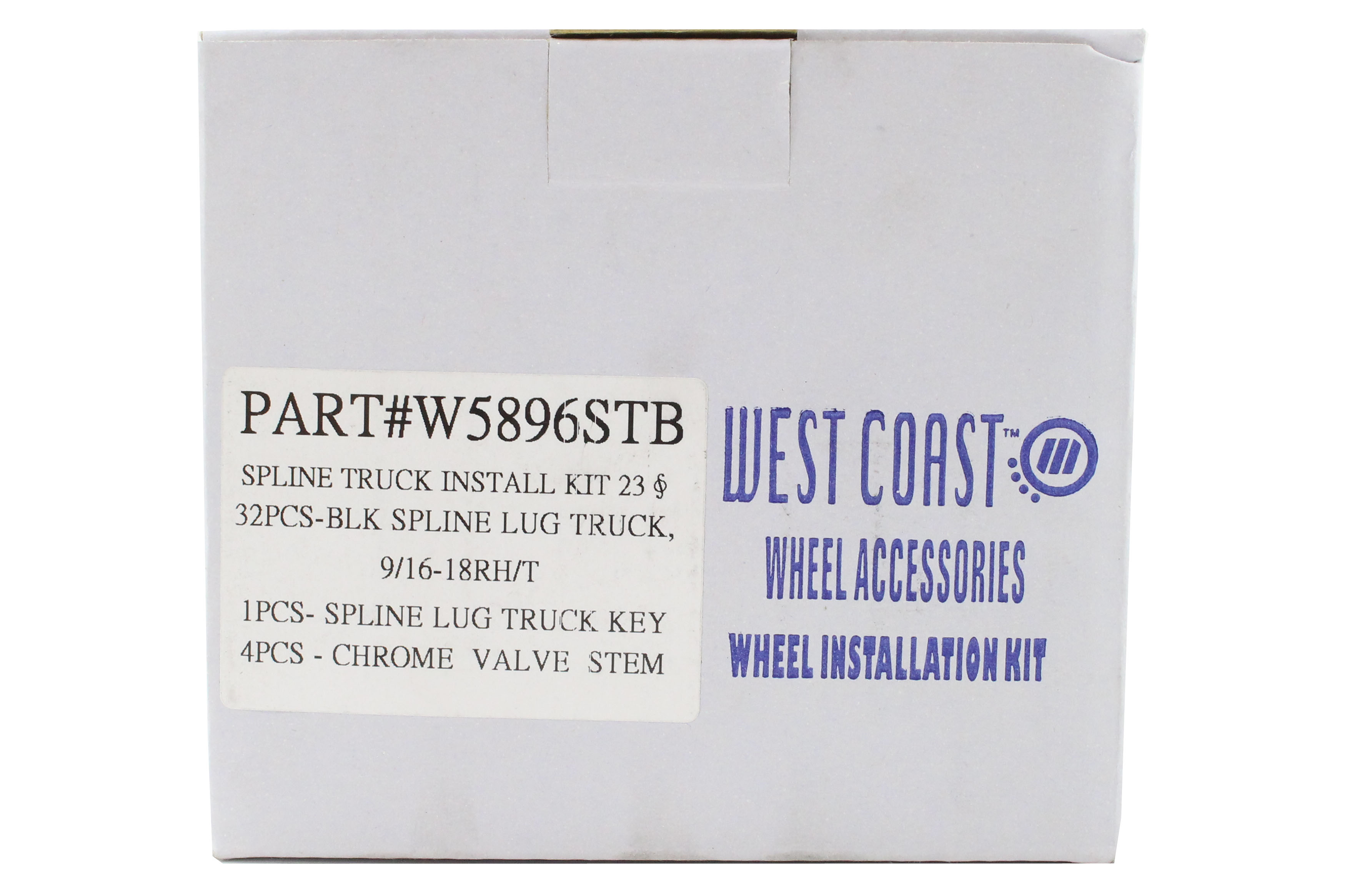 Wheel Pros 9mm 9/16 Spline Truck Wheel Lug Nut Kit Black