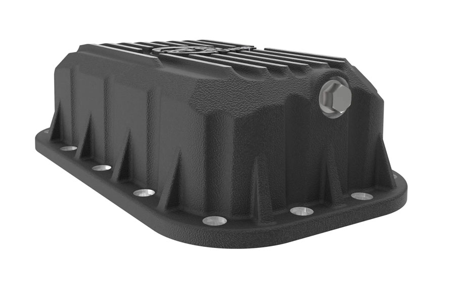 aFe POWER Pro Series Engine Oil Pan Black w/ Machined Fins - JK 3.6L