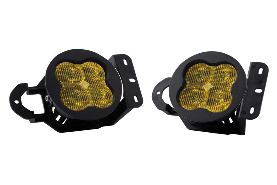 Diode Dynamics SS3 Pro LED Fog Light Kit, Yellow - Pair - JT Sport w/ Plastic Bumper