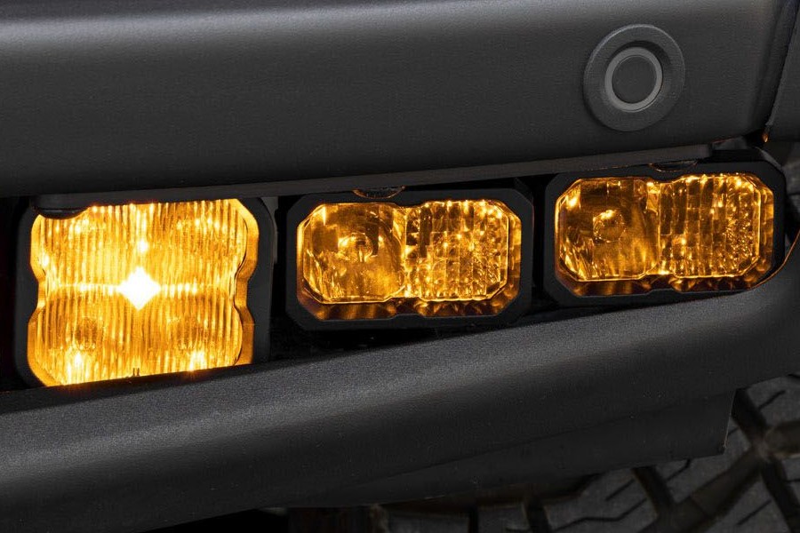 Diode Dynamics Stage Series Sport Fog Pocket Kit - Yellow - Bronco 2021+