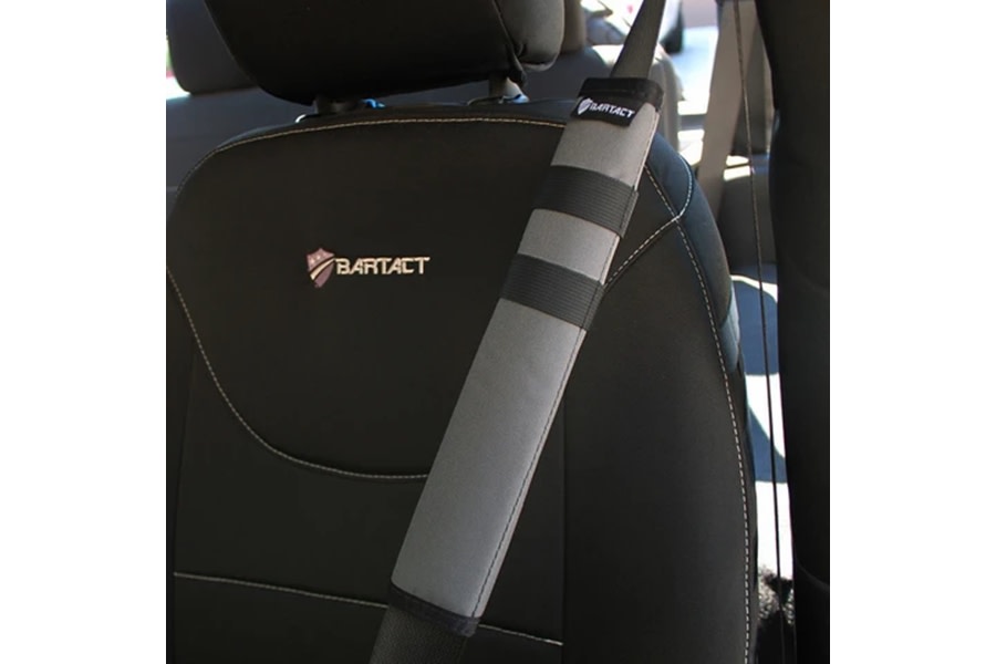 Bartact Universal Seat Belt Covers, Pair - Graphite
