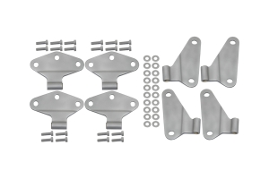 Kentrol 8-Pieces Body Door Hinge Set - Bare  - JK 4Dr