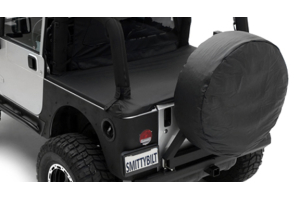 Smittybilt Spare Tire Cover Small Tire 27in - 29in Black Denim