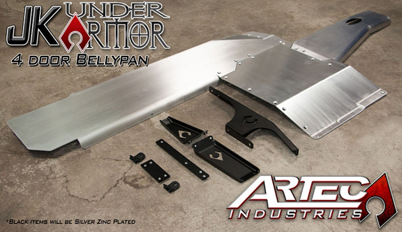 Artec Industries Bellypan Armor Kit - JK 4dr 2012+