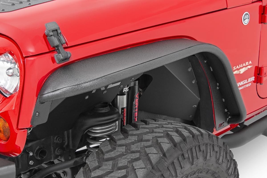 Rough Country Tubular Front Fender Flare Set - JK