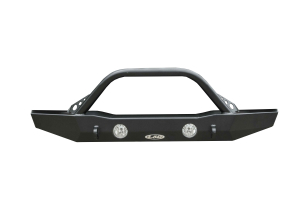 LOD Destroyer Mid-Width Front Bumper w/ Bull Bar, Black Powder Coated  - JT/JL