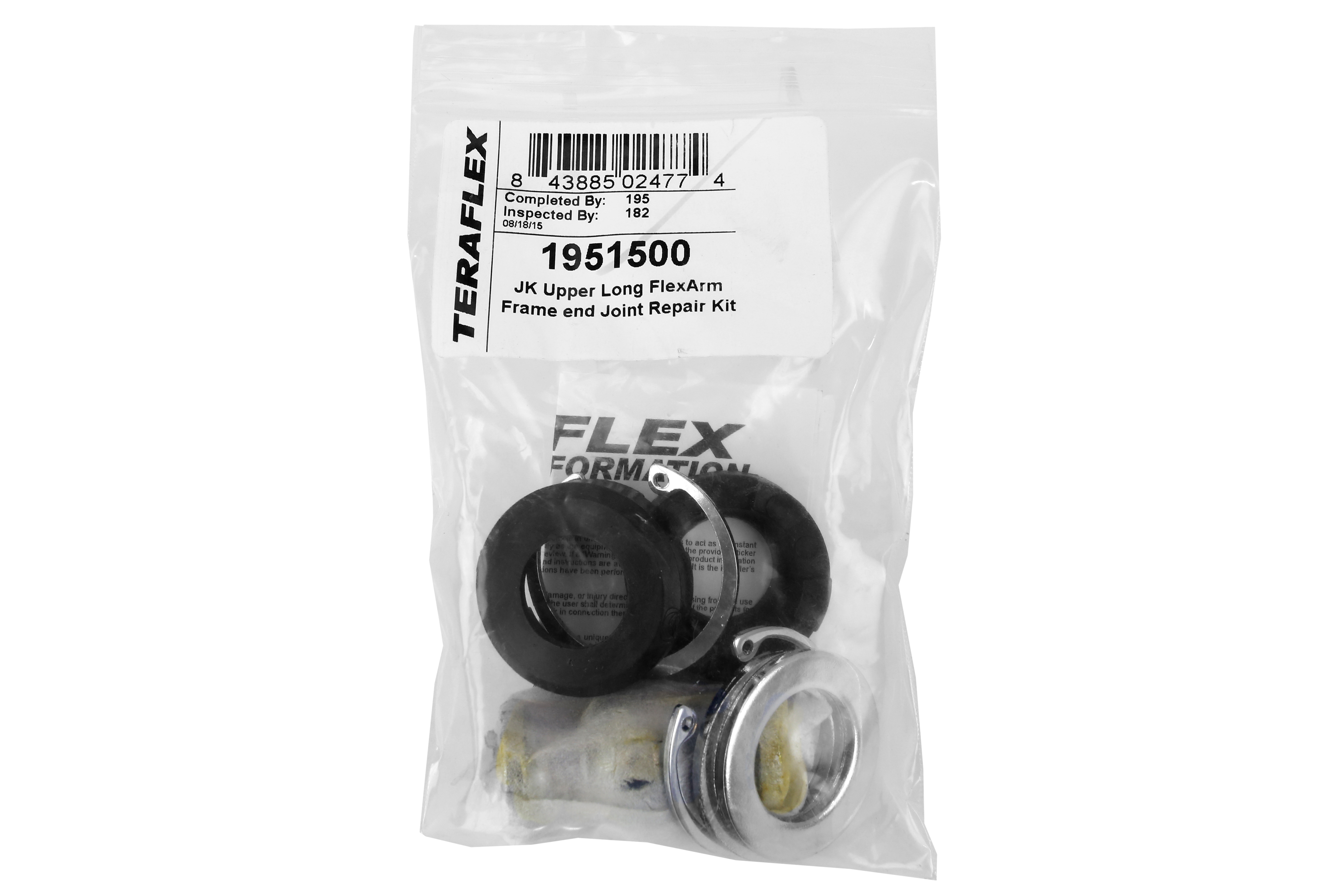 Teraflex JK Small Adjustable FlexArm Rebuild Kit Front Upper Frame End - JK
