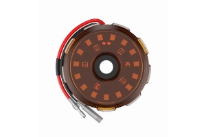 KC HiLiTES Cyclone V2 LED Single Light - Amber Lens 