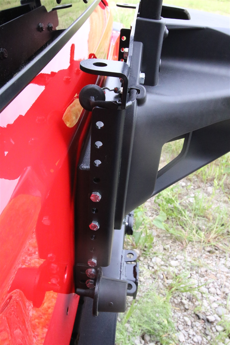 Rock Hard 4x4 Adjustable Spare Tire Carrier w/ CB Antenna - JL