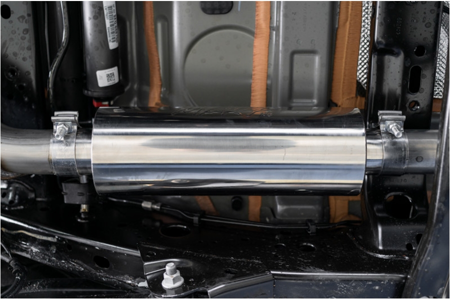 MBRP 2.5in Cat-Back Single Rear Exit Exhaust System - T304 Stainless Steel - JL 2.0L/3.6L
