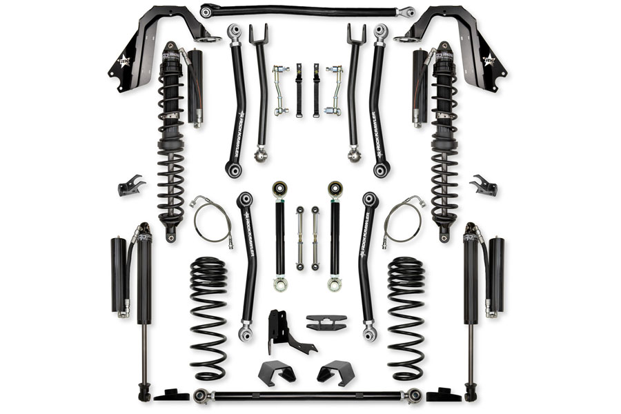 Rock Krawler 4.5in X-Factor Coilover Mid-Arm Lift Kit - Comp System Stage 1 ( Part Number: JT45XF-CS)
