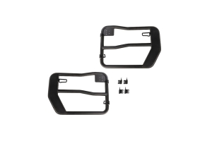 Rugged Ridge Front Fortis Tube Doors, Black  - JK